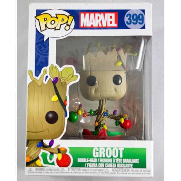 Funko Pop! Marvel Guardians of the Galaxy Groot 399 Christmas Holiday 2018 NWB - Picture 1 of 13